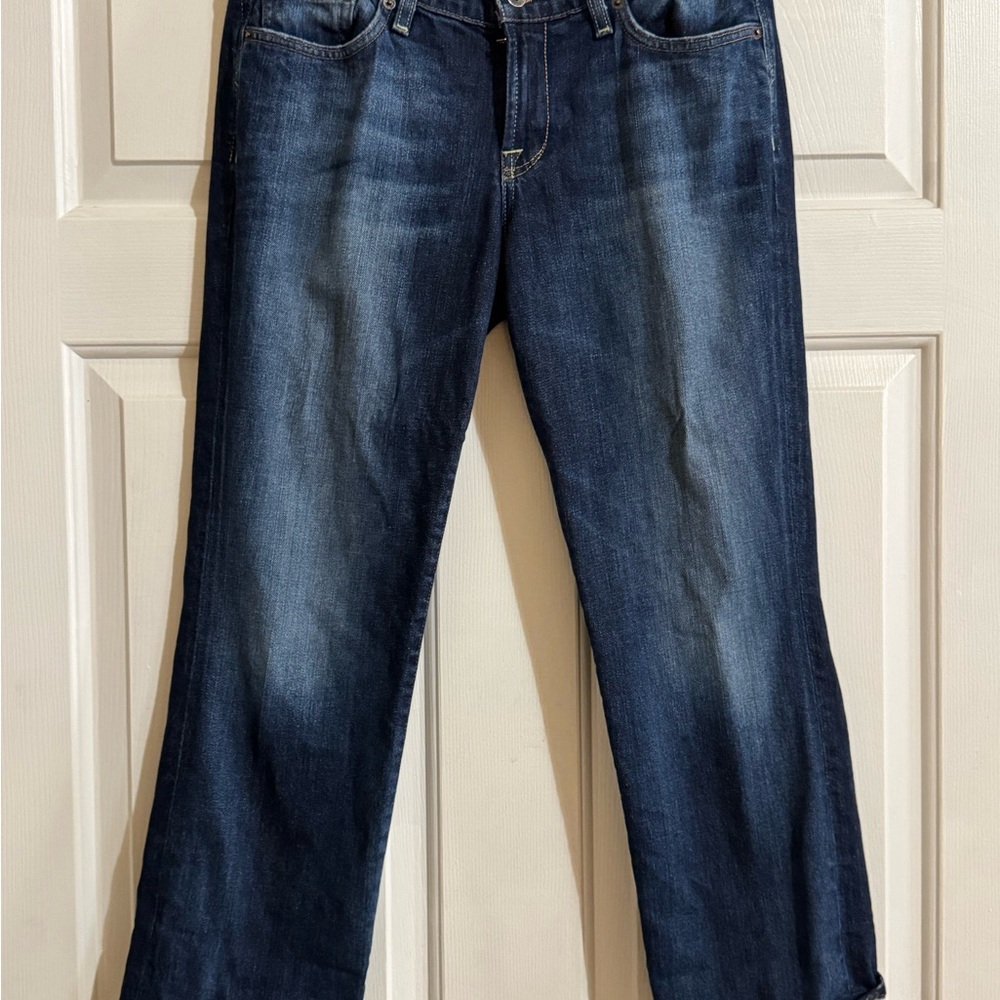 Lucky Brand Blue Ankle Cropped Jeans with Classic Denim Style